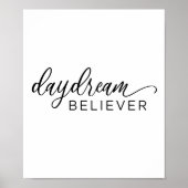 Daydream Glauver Calligraphy Print Poster (Vorne)