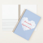 Daydream Journal in Blue mit Wolken Notizblock (Innen)