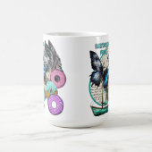 Daydream Mode - Wolf Butterfly Donuts Boot Kaffeetasse (Mittel)