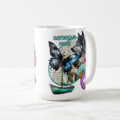 Daydream Mode - Wolf Butterfly Donuts Boot Kaffeetasse (VorderseiteRechts)
