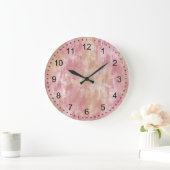 Daydream Pink Große Wanduhr (Zuhause)