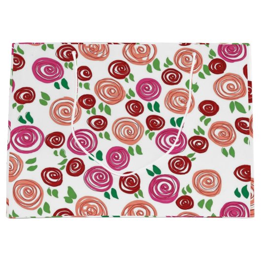 Daydream Roses Große Geschenktüte (Vorderseite)