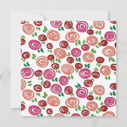 Daydream Roses Mitteilungskarte (Vorderseite)