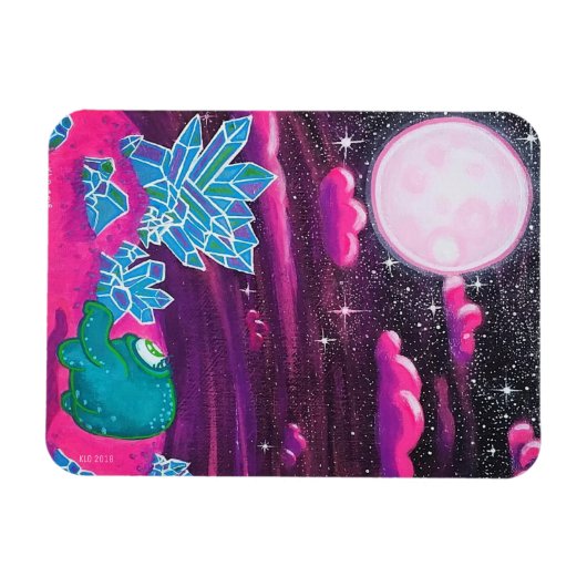 Daydreaming Alien Magnet (Horizontal)