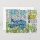 Daydreaming Dog Postkarte (Vorne/Hinten)