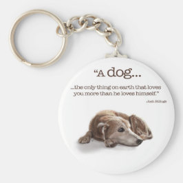 Daydreaming Hunde-Illustration Schlüsselanhänger