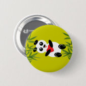 Daydreaming Panda Individuelles Button (Vorne & Hinten)