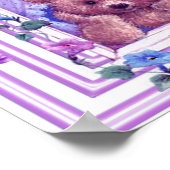 Daydreaming Teddy Bear Poster (Ecke)