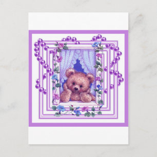 Daydreaming Teddy Bear Postkarte