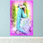 Daydreaming von Meerjungfrau gewickelt Leinwand (Insitu (Holzboden))