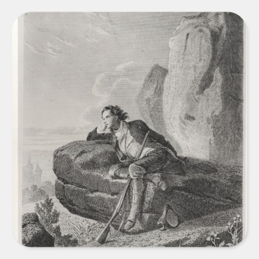 Daydreams Quadratischer Aufkleber (Vorderseite)