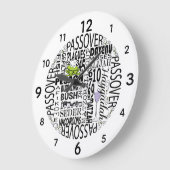 "Dayenu", Großpessach Große Wanduhr (Winkel)