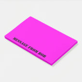 Dayglow Fuchsia Message 10 x 6 Post-it Klebezettel (angewinkelt)