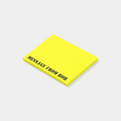 Dayglow Yellow Notes des Bobs Post-it Klebezettel (angewinkelt)