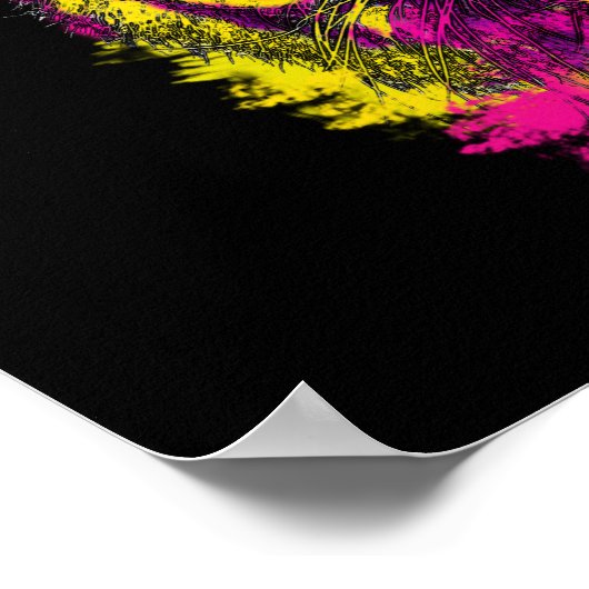 Dayglu-Tigerart Poster (Ecke)