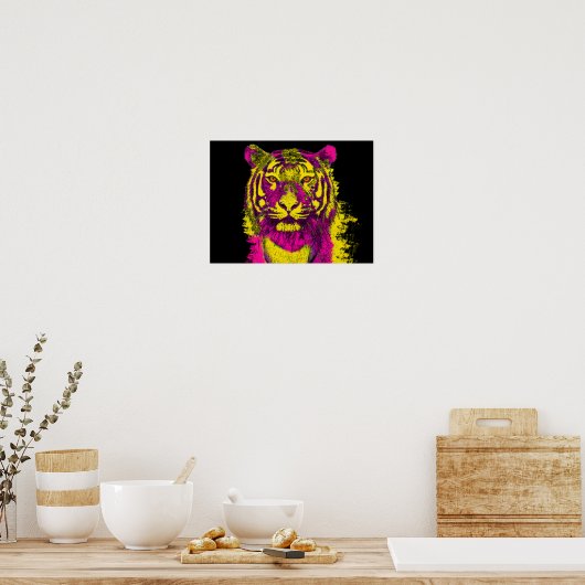 Dayglu-Tigerart Poster (Küche)