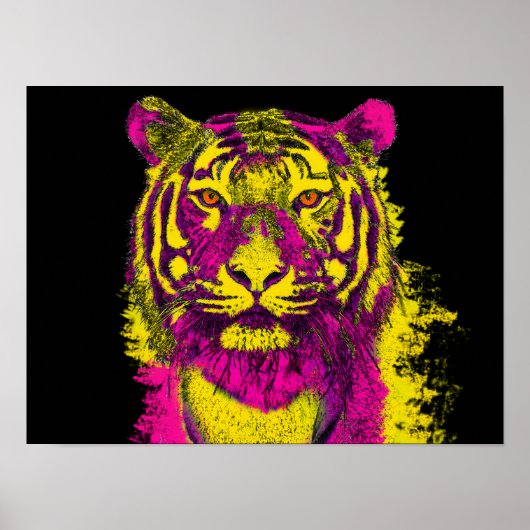 Dayglu-Tigerart Poster (Vorne)