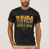 Daygo (Stadt-Grenzen) das T-Shirt/das Schwarze T-Shirt (Vorderseite)