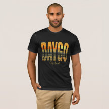 Daygo (Stadt-Grenzen) das T-Shirt/das Schwarze