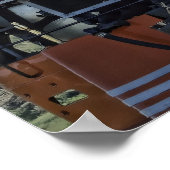 Daylight Express Dampflokomotive Poster (Ecke)