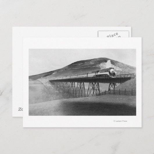 Daylight Limited Bahn über Tressel Postkarte (Vorne/Hinten)