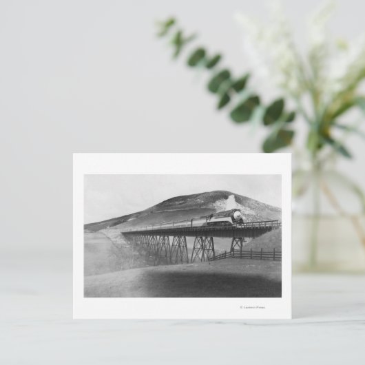 Daylight Limited Bahn über Tressel Postkarte (Stehend Vorderseite)