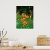 Daylillies, Orange Poster (Küche)