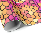 Daylily Mosaic Gift Wrap Geschenkpapier (Rolleneckpunkt)