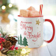Days Be Merry und Helle Quote Trees Gold Stars