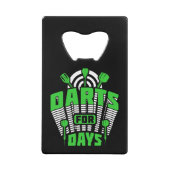 Days Darts for Dart Player Geldbeutel Flaschenöffner (Vorderseite)