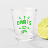 Days Darts for Dart Player Schnapsglas (Vorderseite)