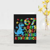Days Of Making A Difference Dinosaur Autism Teache Karte (Gelbe Blume)