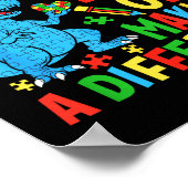 Days Of Making A Difference Dinosaur Autism Teache Poster (Ecke)