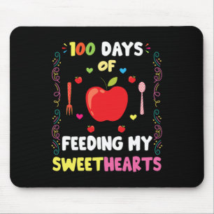 Days of School Mittagessen Lady Zitat für das Mitt Mousepad