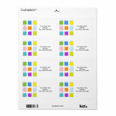 Days of Week Labels (Vorne)