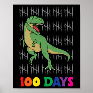 Days School Dinosaur Schultage Ende der Schule Poster