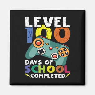 Days School Video Gamer 100th Day Lehrer Student Magnet