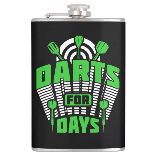 Days Vinyl Wrapped Flask 8 oz. Flachmann (Vorderseite)