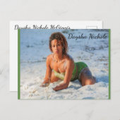 Daysha Nichole McGinnis, Strand, Postcard Postkarte (Vorne/Hinten)