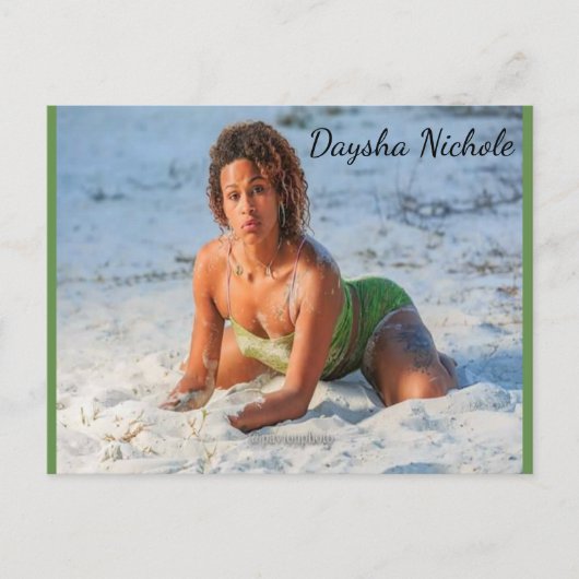 Daysha Nichole McGinnis, Strand, Postcard Postkarte (Vorderseite)
