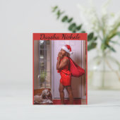 Daysha Nichole, Miss Santa, Postkarte (Stehend Vorderseite)