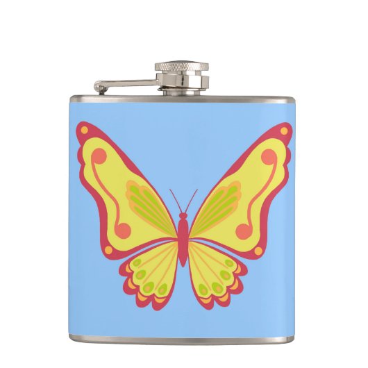 Daytime Butterfly Flachmann (Vorderseite)