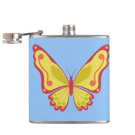 Daytime Butterfly Flachmann (Geöffnet)