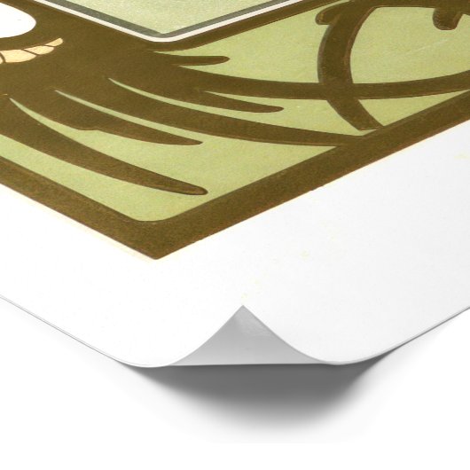 Daytime Dash Art Nouveau Poster Set 2/4 von Mucha (Ecke)