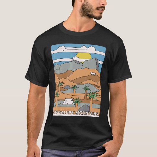 Daytime El Capitan Guadalupe Mountains National Pa T-Shirt (Vorderseite)