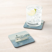 Daytime Ferry Christmas Card Getränkeuntersetzer (Rechte Seite)