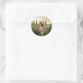 Daytime Garden Fairy Runder Aufkleber (Tasche)