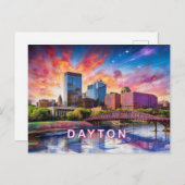 Dayton Abstrakt Art Postkarte (Vorne/Hinten)