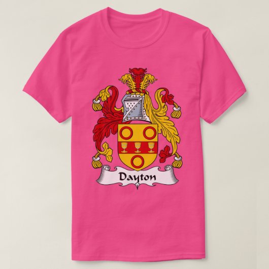 Dayton Coat of Arms Family Crest T-Shirt (Design vorne)