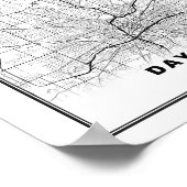 Dayton-Karte Poster (Ecke)